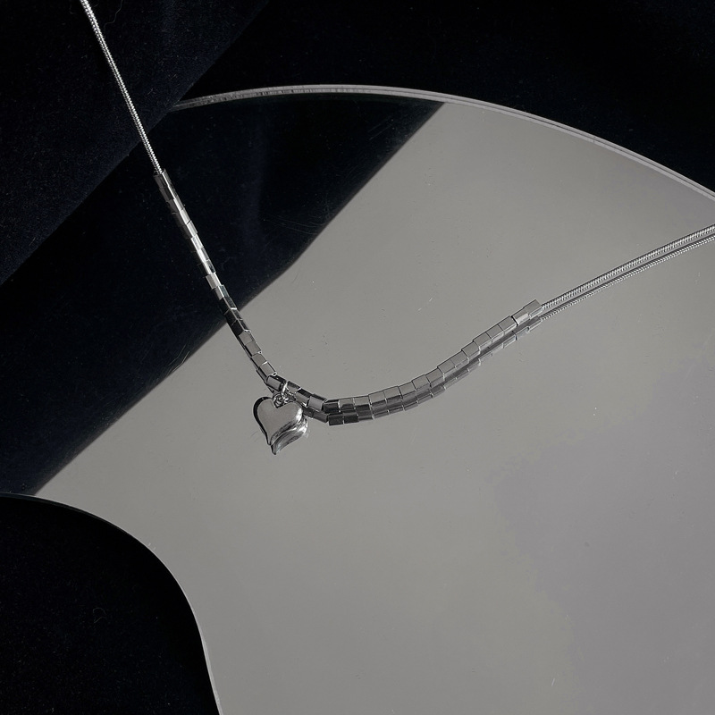 Simple Style Heart Shape Alloy Copper Necklace 1 Piece