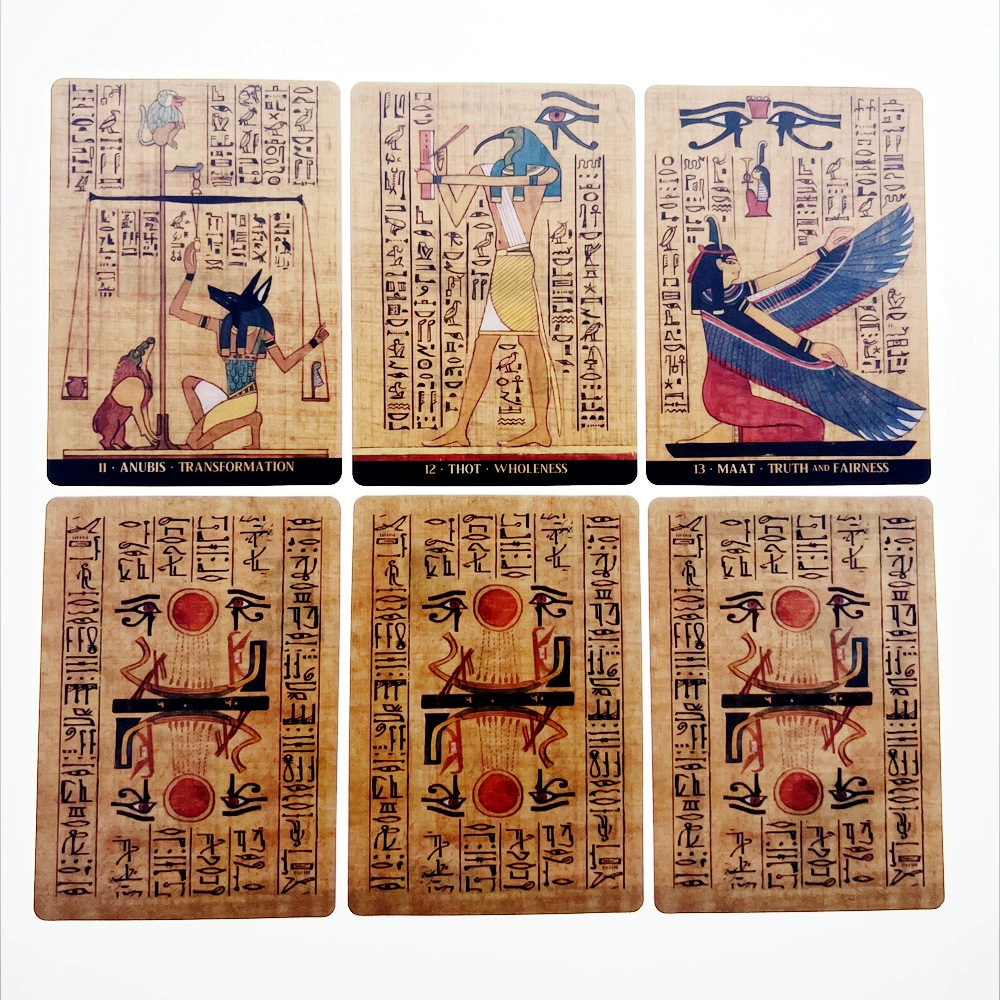 Е69 Английская версия карт Египетских Богов Oracle Cards