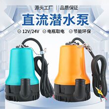小型直流小潜水泵12V24V塑料船用农用浇地家用船舱抽水机太阳能泵