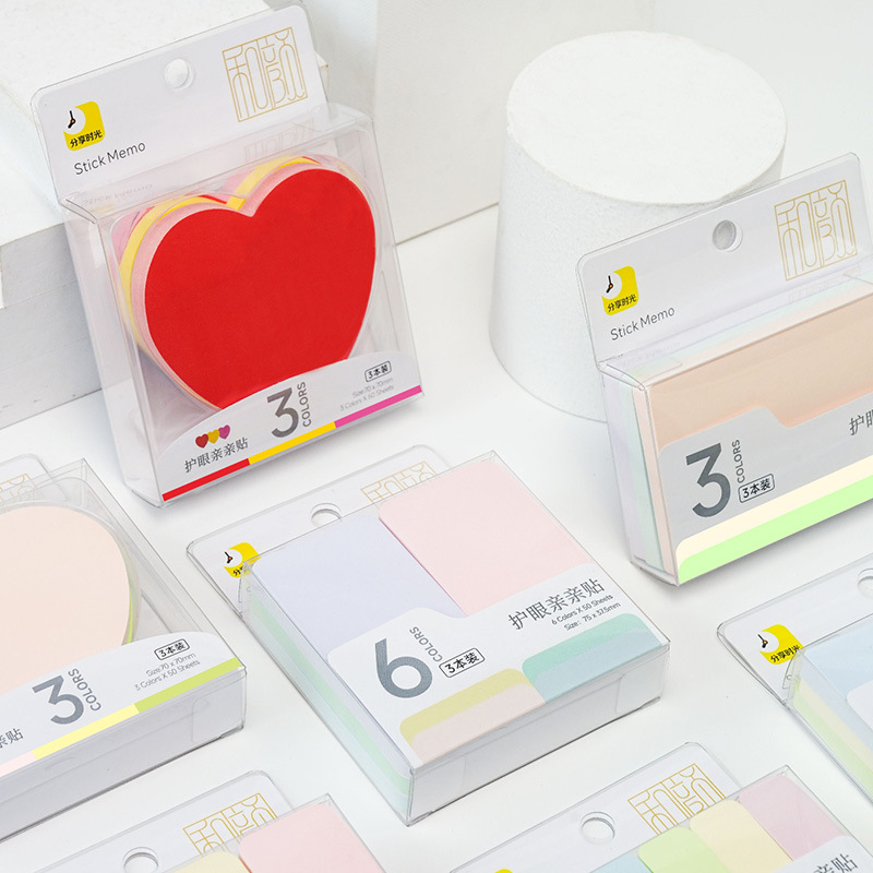 Papel de nota adhesiva de índice de hojas sueltas en color creativo Papel de nota adhesiva Herramienta de cuenta manual para estudiantes Papel de nota rasgado
