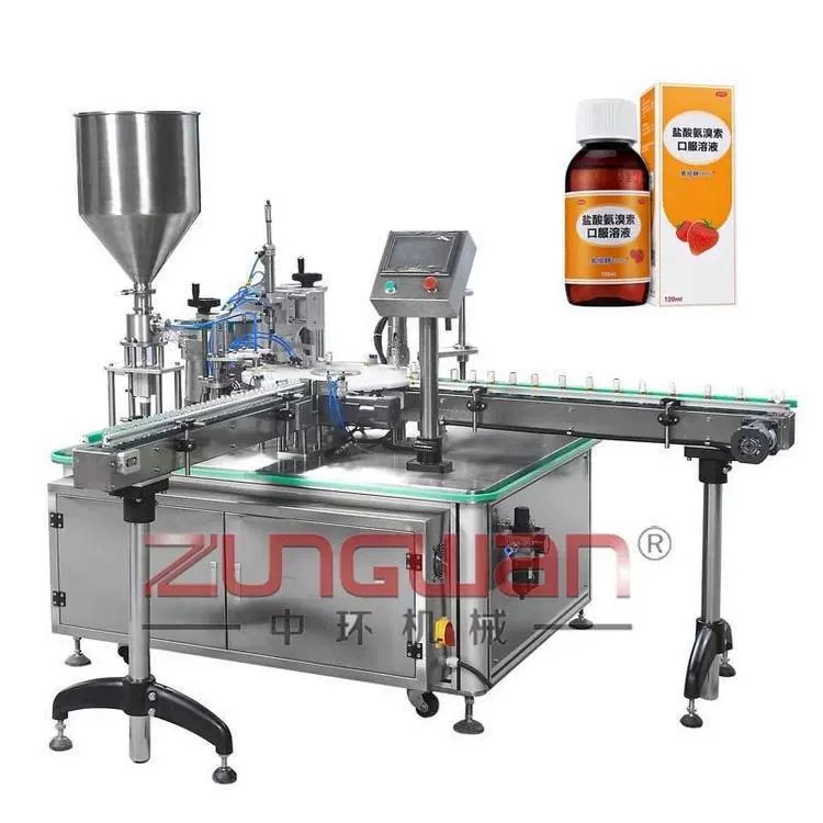 ZHY-YJX全自动京都念慈菴枇杷膏活塞灌装旋盖机