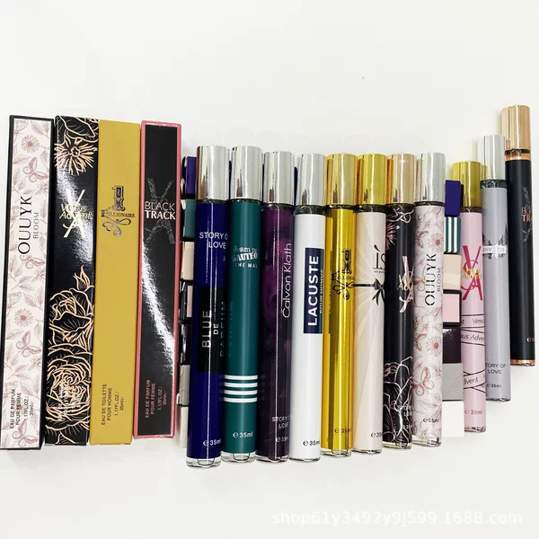 Mini Perfume for Men and Women, 35ml Glass Tube Perfume, Export Cross-Border Hot Selling, Direct Shipment from Middle East and Europe