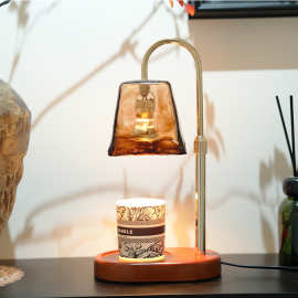 中古风调光融蜡灯可升降定时香薰灯小夜灯摆件卧室氛围灯无火烛台