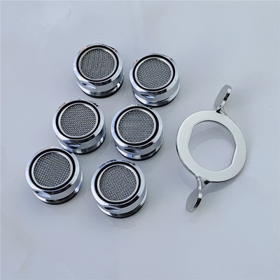 brass texture of material water tap Bubbler Filter Gas nozzle Aerator Water-saving devices 6 installed]
