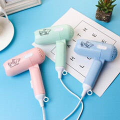 漫画折りたたみドライヤーミニチュア学生かわいい子供家庭用2段式ヘアドライヤーヘアケアポータブルブロー