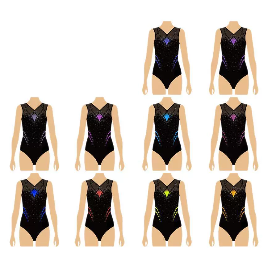 Children's gym suit for training, Olympic vest sleevless