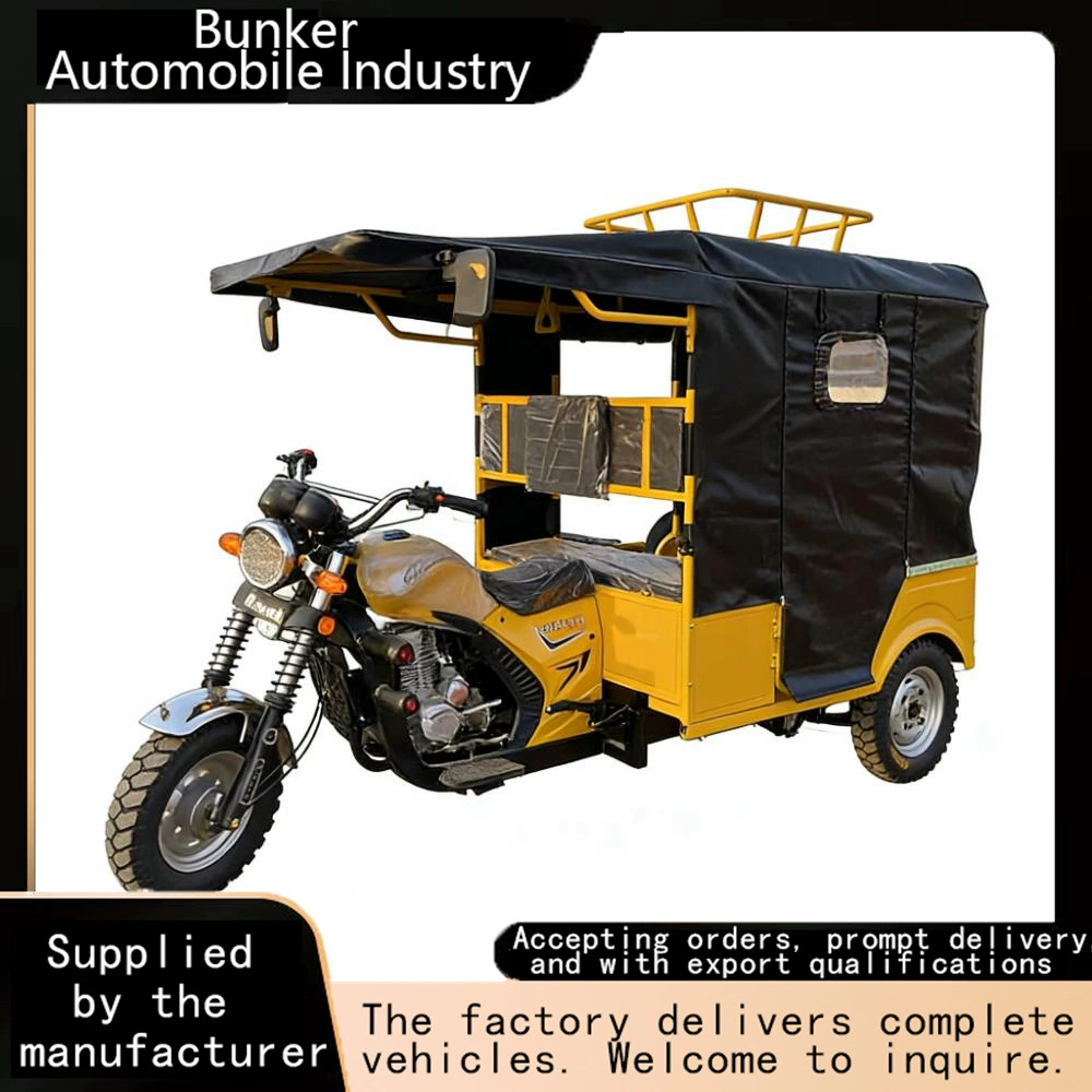 Tuk-tuk tuk топливный трехколёсный мотоцикл пассажирский трицикл трёхколёсный грузовик три-банги перекрёстный баги автомобиль бензиновый грузовик