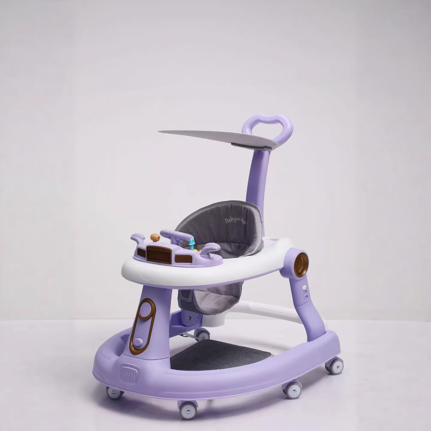 Andador Multifuncional para Bebé 6-18 Meses de Plástico Musical Antivuelco