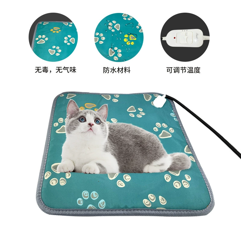 Электрическое одеяло для домашних животных Специальная грелка для кошек Водонепроницаемая с постоянной температурой и защитой от протечек Маленький нагреватель Электрический матрас для собак