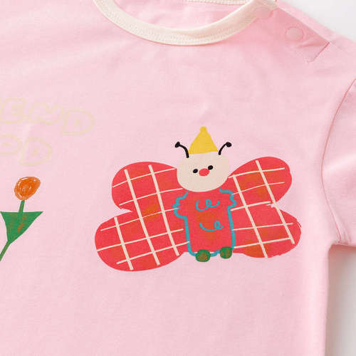 Dudu's newborn diaper pants summer new baby short-sleeved summer outfit stylish baby onesie children's clothing