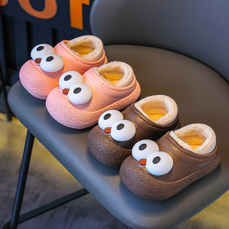 Zapatos de piso para bebés niños kawaii zapatillas antideslizantes de algodón para niñas otoño y invierno para niños zapatillas de algodón para niños en el hogar