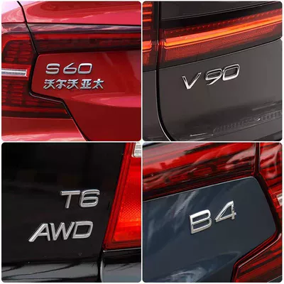 label VOLVO English letter — Car logo