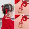 Cute festive children's hair accessory, Hanfu, protective amulet, velvet headband, Chinese style