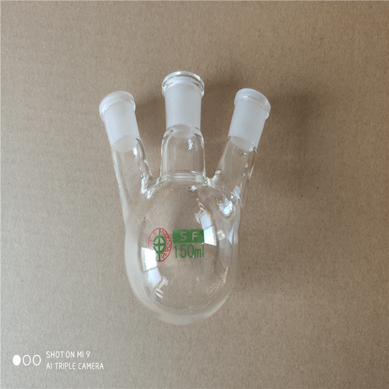 玻璃三口烧瓶 三口反应器烧瓶 圆底三口烧瓶 实验室玻璃仪器耗材