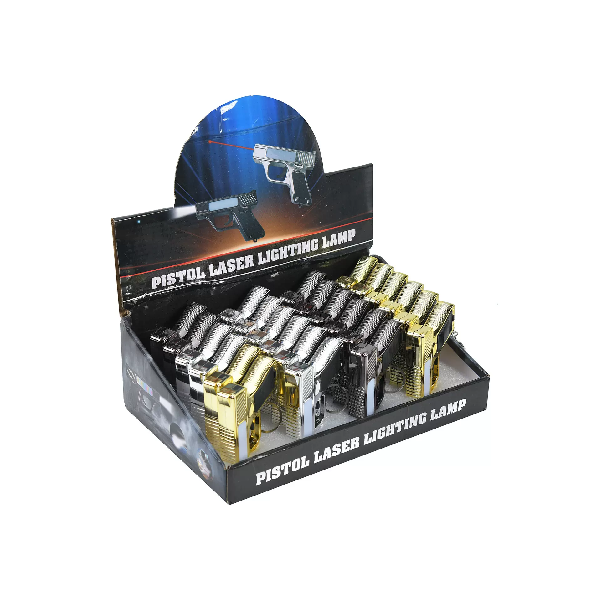 新款创意激光笔手枪款激光照明二合一塑料制手枪模型激光厂家批发