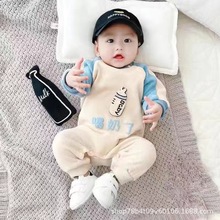 婴儿连体衣春秋新款新生儿宝宝衣服婴幼儿秋装0到3个月秋季刚出生