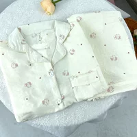 Облако хлопчатобумажная пижама женский летний короткий рукав милый розовый KT cat короткий рукав мультфильм милый студенческое общежитие костюм