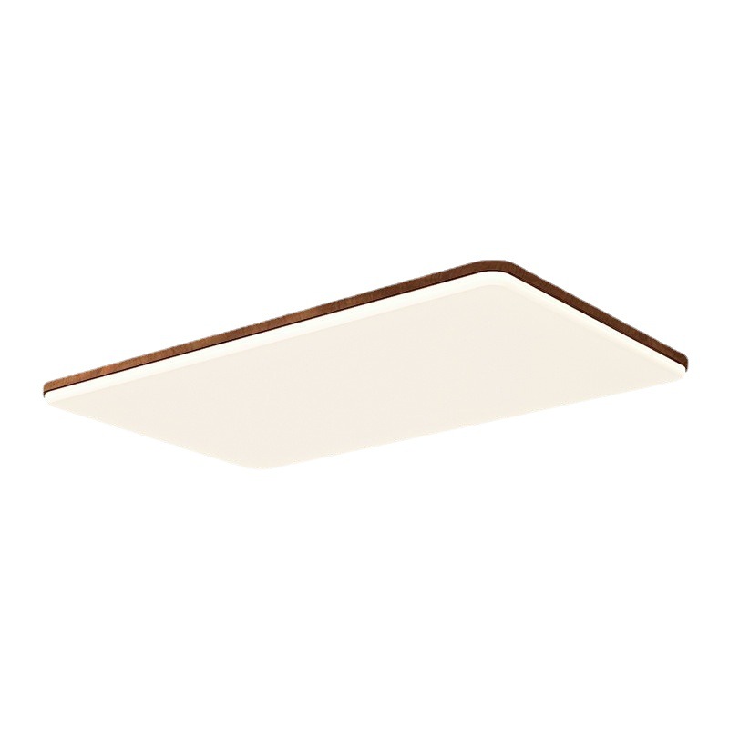 Lámpara de techo para sala de estar, moderna y sencilla, lámpara de dormitorio creativa de color nogal, protección para los ojos, combinación de paquete para toda la casa, accesorios de iluminación Zhongshan