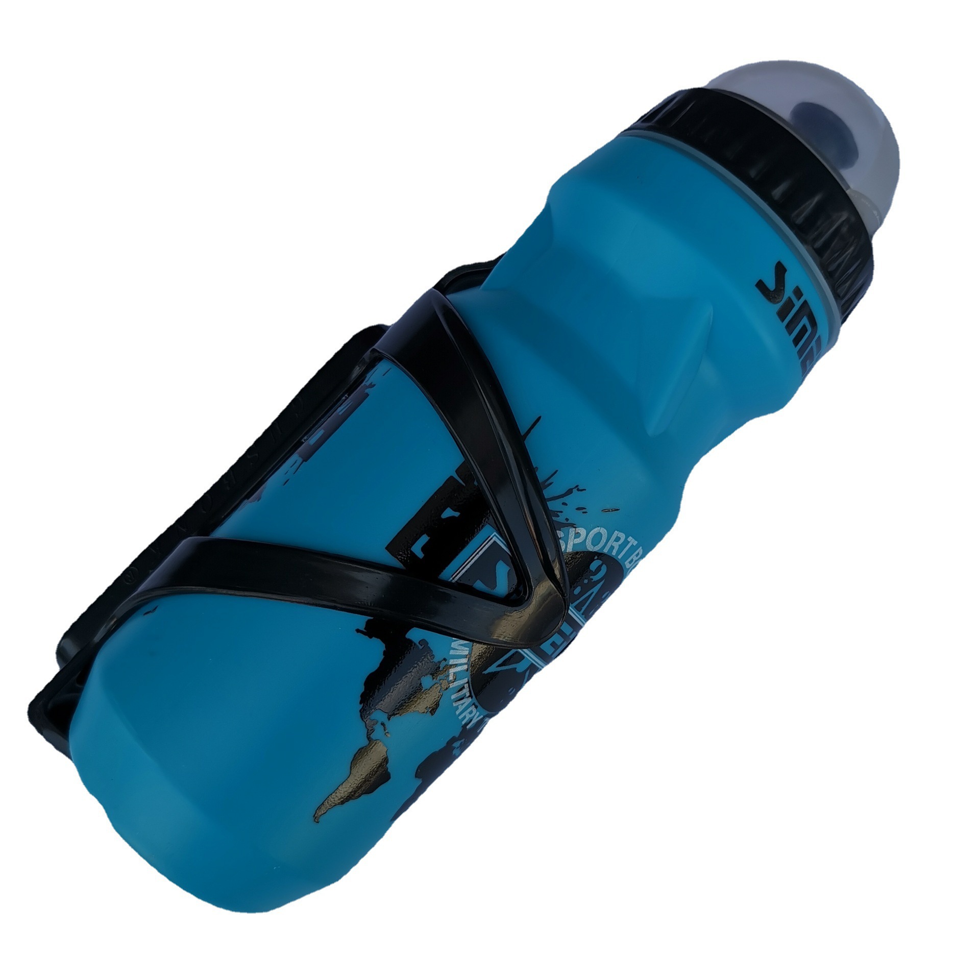 Deportes hervidor bicicleta de montaña con cubierta de polvo botella de agua botella titular traje accesorios de equipo de equitación