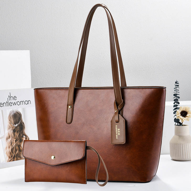 Bolsas de dos piezas de moda de gran capacidad de transporte diario bolsa de mano bolsa de hombro ocio versátil bolsas transfronterizas