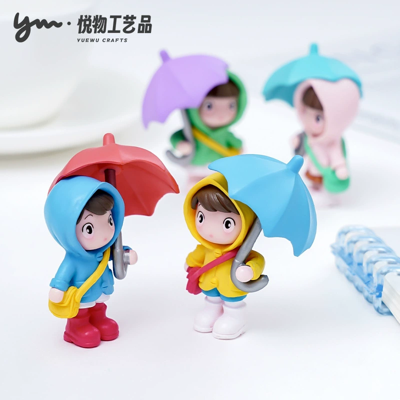 Мультфильм милая сумка-зонтик девушка куклы diy украшения