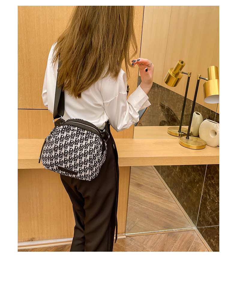 Small bag 2023 new trendy canvas shell bag chest bag summer fashion all-match Oxford cloth shoulder Messenger bag female_voghion.com