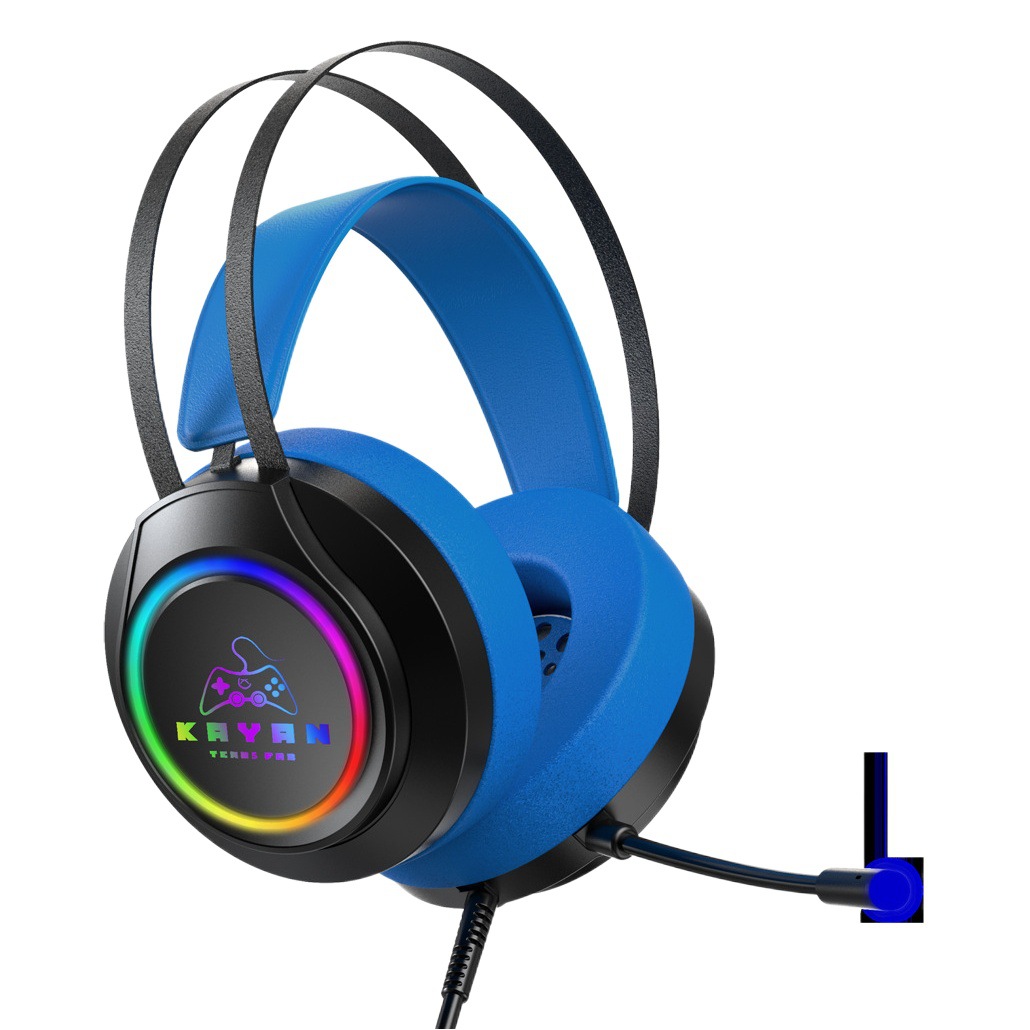 Audífonos para computadora portátil, tipo auriculares para juegos, con cable USB, 7.1 canales