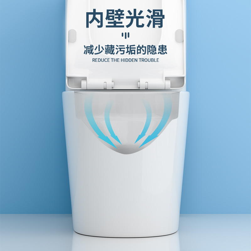 溝のない内壁を備えたサイフォン式トイレ、ホテルアパートメント用の詰まり防止および飛沫防止トイレ、トイレエンジニアリング卸売|undefined