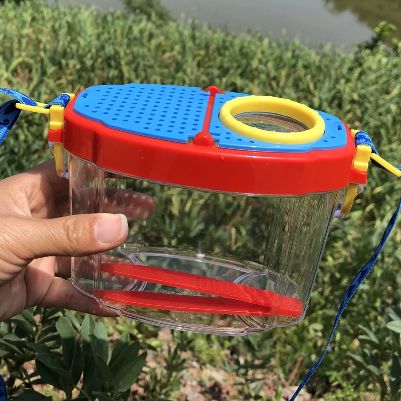 Детская лупа, коллекционер насекомых, коробка для наблюдения, коробка для научных экспериментов, детские уличные игрушки