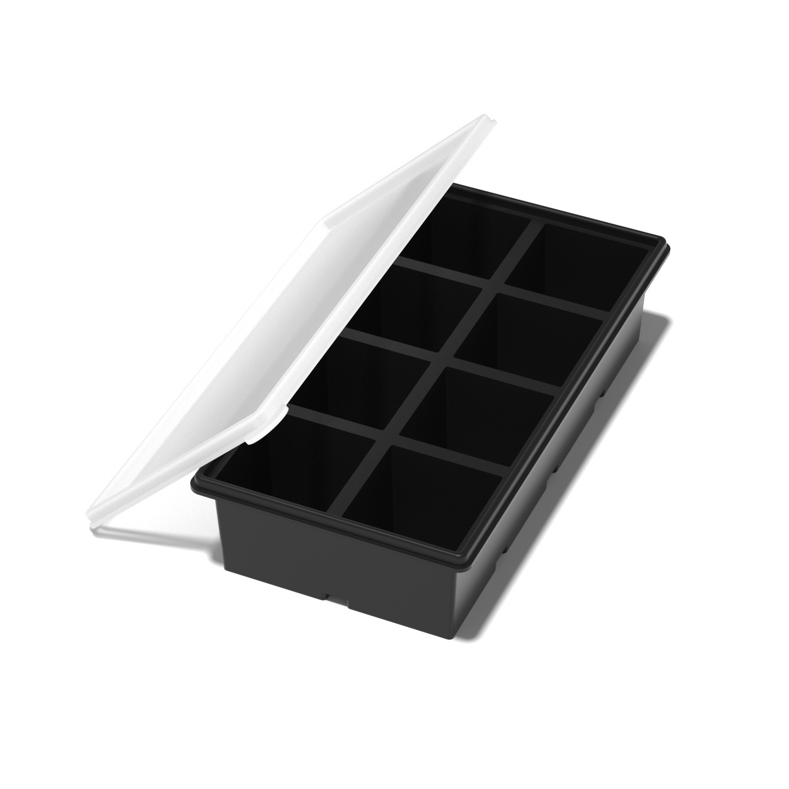 8-grid semi-independent black-[Platinum thickened organic silicone]