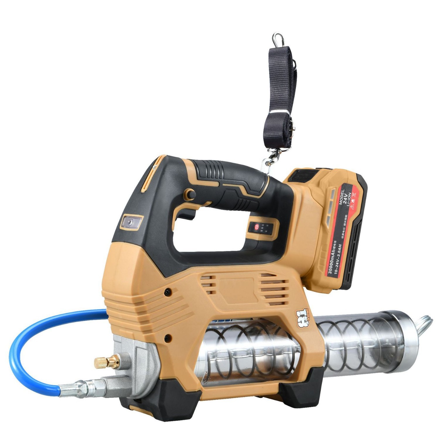 24v电动黄油枪无刷锂电池挖机专用快速注油器毛毛虫定量油枪