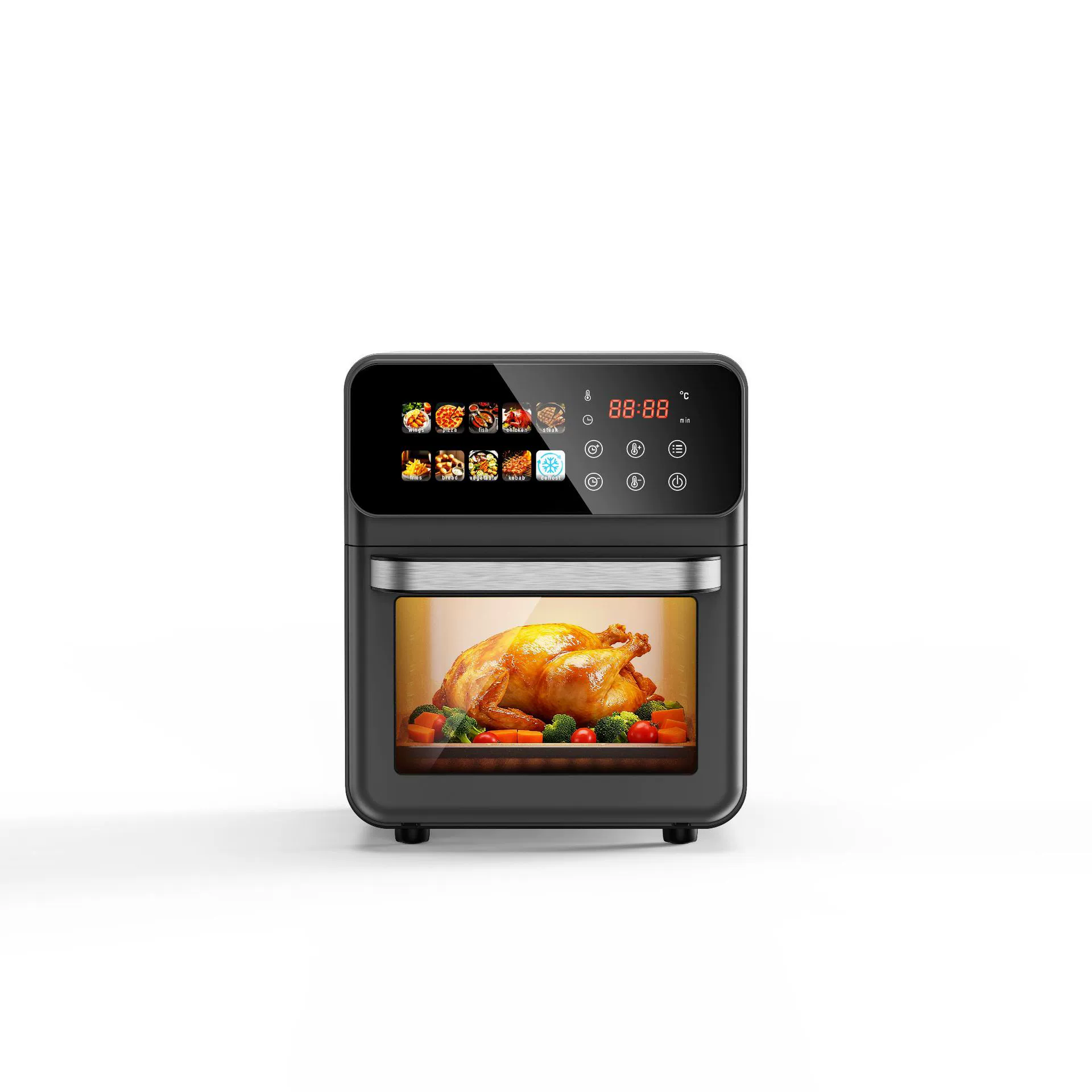 2026 Панельная воздушная фритюрница духовка Большая емкость AirFryer визуальный электрический духовой шкаф без масла многофункциональная электрическая фритюрница