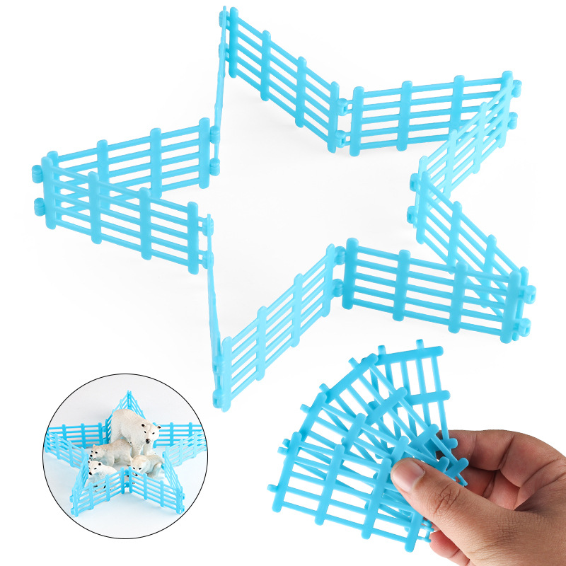 Simulación cognitiva transfronteriza de granja de animales y aves de corral de corral de aislamiento de corral de decoración modelo accesorio