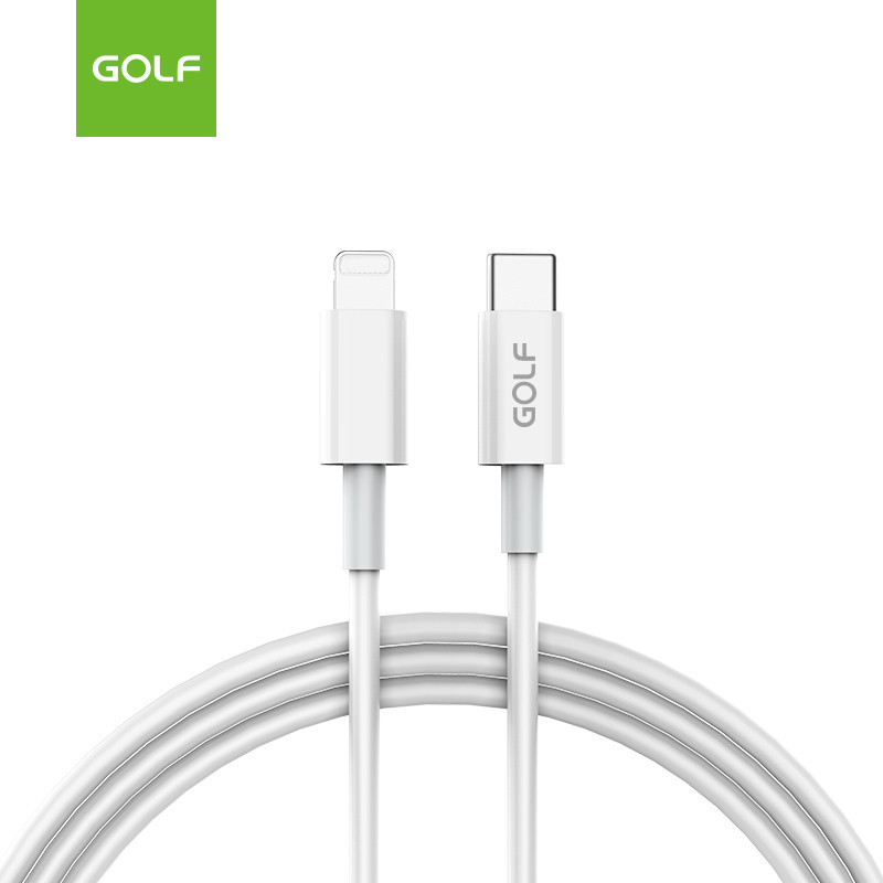 GOLF新品 20W充电器TYPEC  lighting PD闪充加粗全兼容快充数据线