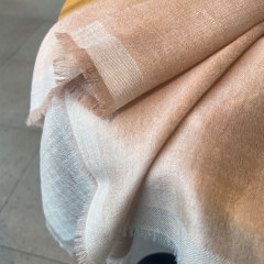 RJCC跨境批发山羊绒毛须边双面薄款舒适围巾冬季保暖女士方巾