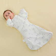 婴儿防惊跳睡袋纯棉新生儿抱被宝宝襁褓巾防踢被睡袋