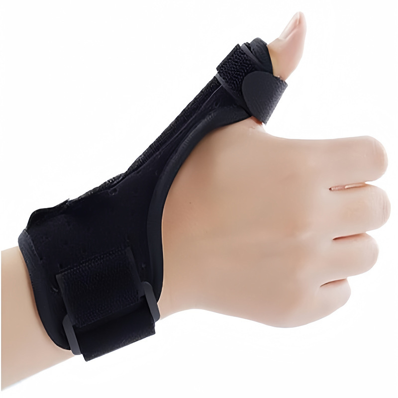 Thumb guard wrist guard tendon sheath sports breathable thumb sheath aluminum plate support finger joint double strap