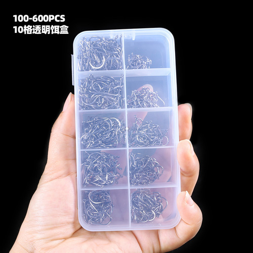 Drop shipping 3-12# Iseni barbed fishhook AliExpress foreign trade fishhook set fishing gear