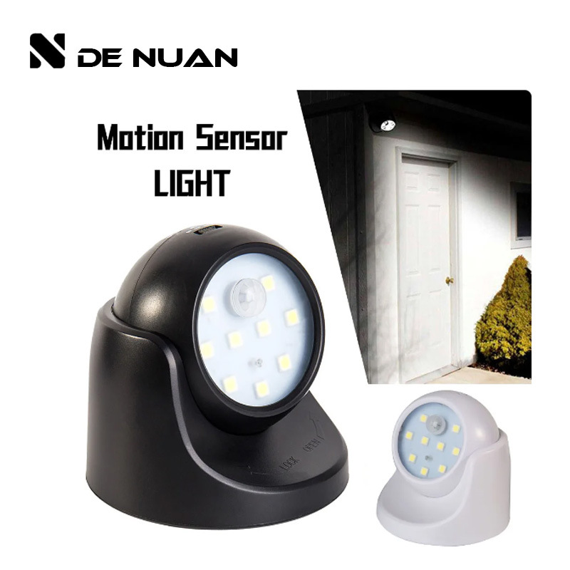 Human Body Intelligent Sensor Light 360-Degree Rotating Lighting New and Unique Creative Charging Bedroom Corridor Light Control Lighting