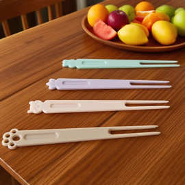 动物卡通水果叉一次性食品级多巴胺高颜值套装家用饭店水果签批发