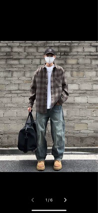 Та же оригинальная японская рубашка в клетку JIUMU