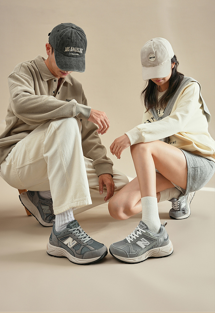 Giày thể thao retro unisex Putian Xuân Thu Balance Cool Running N878 đế dày giảm chấn — 878 Yuanzu màu xám chi tiết 21