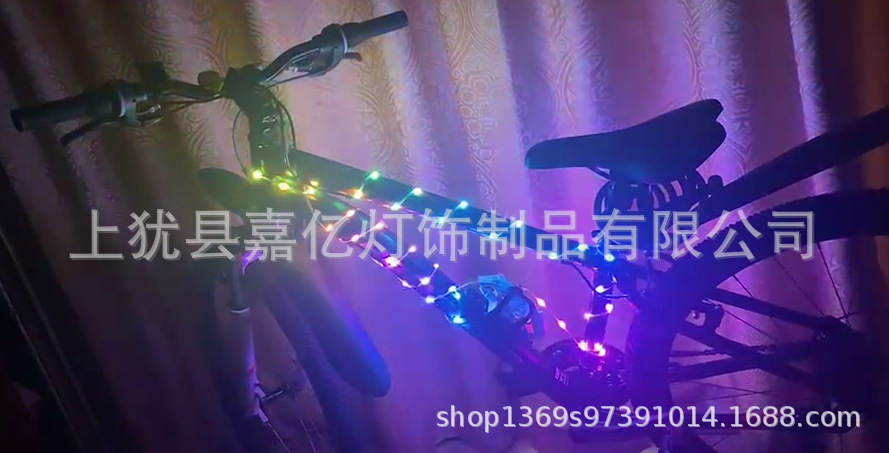 新款现货APP点控40灯USB氛围LED电视彩灯装饰软铜线灯串