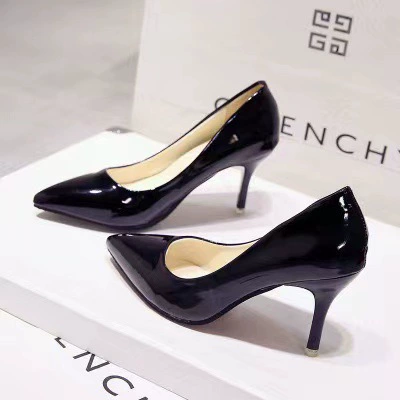 Туфли-лодочка на шпильке с pointed toe, европейский стиль, каблук 7 см и 10 см, размеры 34–44, многоцветные