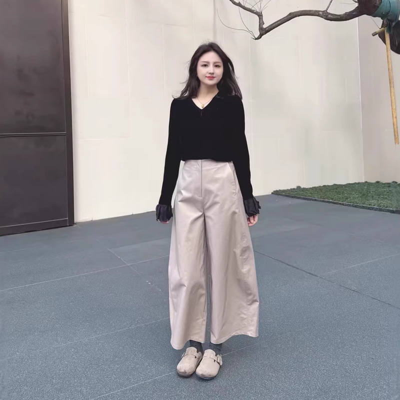 Cs Family Style Women's Casual Barrel-Shaped Cotton Blend Ankle-Length Pants Women's Summer 2026 Long Pants 1283311001 Cs Family Style Women's Casual Barrel-Shaped Cotton Blend Ankle-Length Pants Women's Summer 2026 Long Pants 1283311001