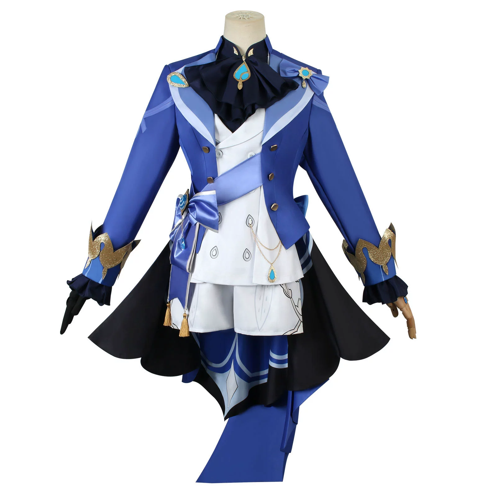 Cosplay Costume Water God Tister — Full Outfit with Wig & Accessories, One Size