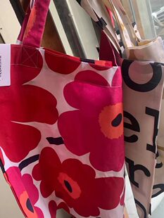 One-shoulder bag, capacious shopping bag, orchid