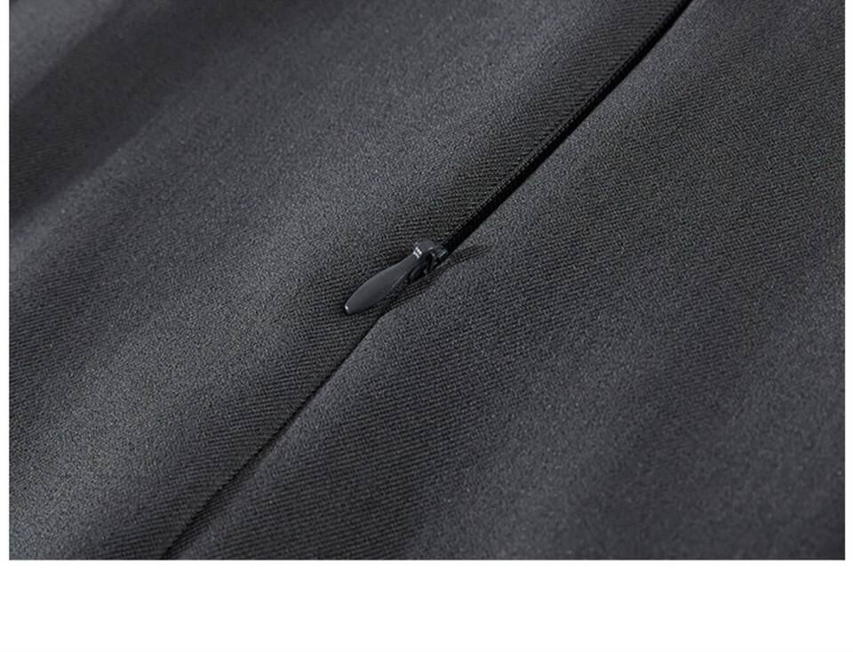 Chân váy vest nữ cạp cao dáng chữ A xếp ly dài 72 cm — Bộ đồ màu xám cho người nhỏ (chiều dài váy 72cm ), Bộ đồ đen nhỏ nhắn (Chiều dài váy 72cm) chi tiết 13
