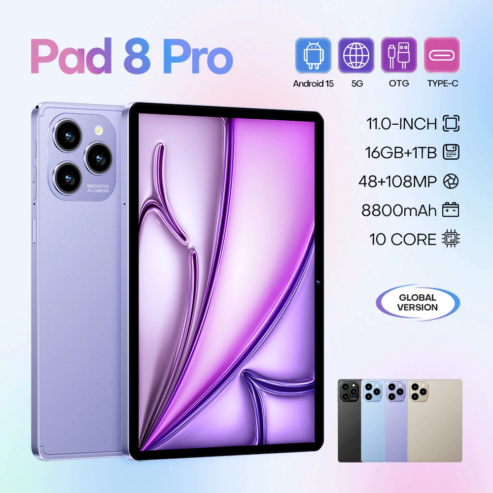 Международная электронная коммерция 2025 10.1-дюймовый инкель экран Pad8Pro планшет двойной слот 4G звонок 4+32
