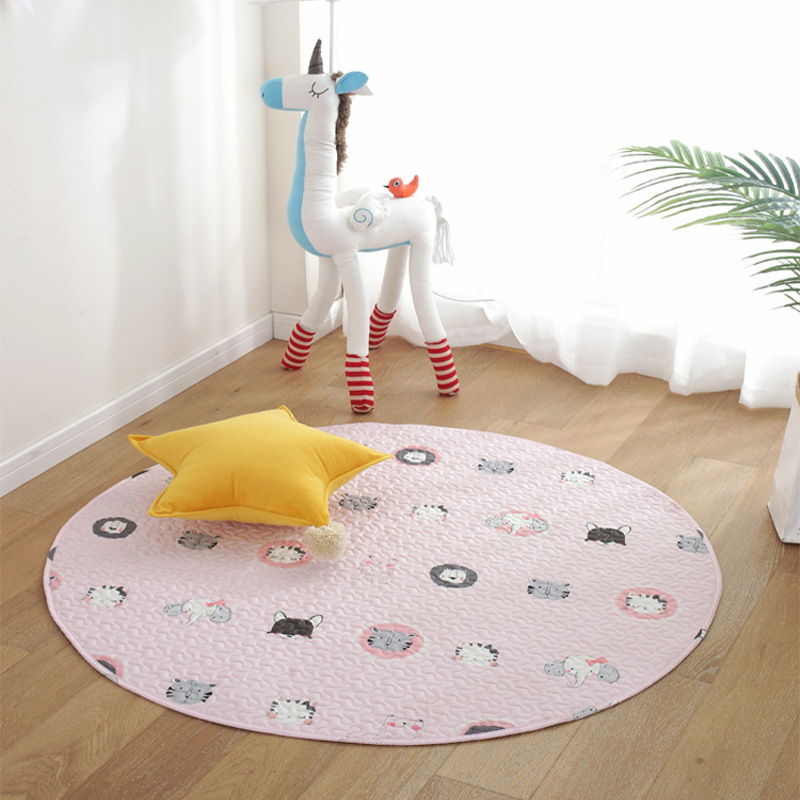 Modern Simple Mattress Living Room Coffee Table Blanket Non-Slip Floor Mat Tent Cotton Mat Cartoon Baby Children's Tent Crawling Mat